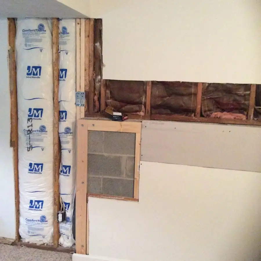 Wall insulation replacement during Odor Removal & Deodorization in Spring Valley